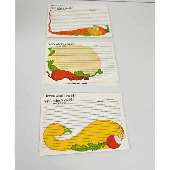 Lang Recipe Box File Red "Let's Eat" Current Vintage Recipe Cards Storage Perfec - Picture 9 of 10